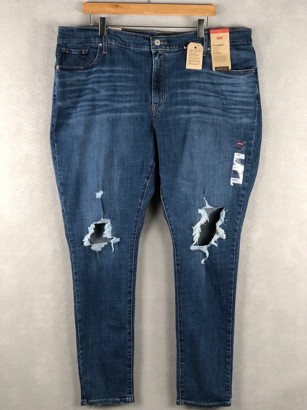 Levi's  711 Skinny Jeans Mid-Rise Women's Size 22W NEW